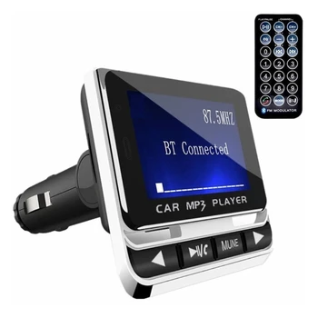 1,44-дюймовый Bluetooth-совместимый MP3-плеер, Беспроводной FM-передатчик, радиоадаптер, Автомобильное зарядное устройство USB, пульт дистанционного управления