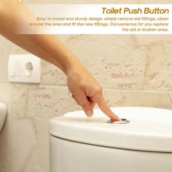 1 шт 38 мм Кнопка для ванной комнаты и туалета Кнопка для одного Смыва Бачка для Туалетной воды ABS Универсальные Аксессуары для ванной комнаты