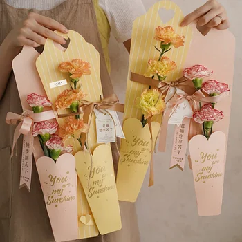 1 шт., сумка для упаковки цветов Love Single Rose, сумка для флористической упаковки цветов для свадебной вечеринки, подарки на День Святого Валентина, товары для упаковки