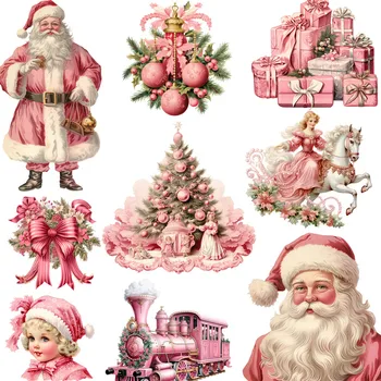 20шт Наклейка Pink Christmas II, журнал для мусора, Альбом для скрапбукинга, поделки из бумаги, дневник, декоративные наклейки, Школьные принадлежности