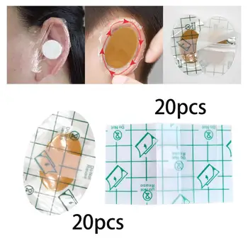 20шт ушных наклеек Мягкие водонепроницаемые защитные наушники для душа новорожденных младенцев