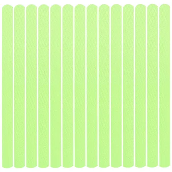 24 шт. Зеленая лента, флуоресцентная лента, Антинаклеи, защитные противоскользящие планки для лестницы, Светящиеся ступени Peva в полоску
