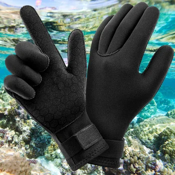 3 мм Перчатки для подводного плавания и серфинга Перчатки для гидрокостюма Термозащитный Неопрен для подводной охоты Плавания Рафтинга каякинга гребли