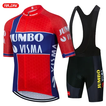 Jumbo Visma Team Летняя Майка С коротким рукавом, Дышащая Форма для Шоссейного велосипеда, MTB Рубашка, Мужская Велосипедная Одежда, Ropa Ciclismo