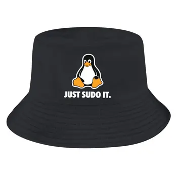 Just Sudo It Bucket Hat Операционная система Linux Unisexe Летняя Реверсивная Рыбацкая шапочка для ежедневного отпуска, шапочка для Боба
