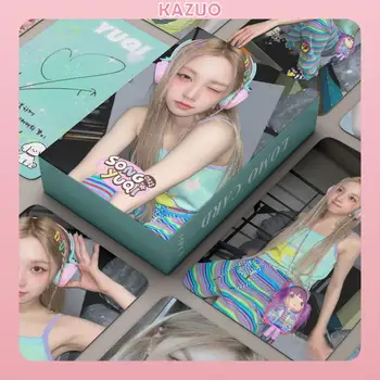 KAZUO 55 шт. (G) I-DLE Альбом Song Yuqi Lomo Card Kpop Фотокарточки Серия открыток