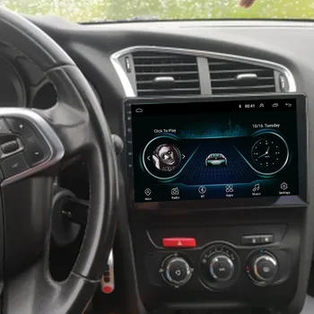 Автомобильное радио GPS Android 12 Мультимедийный видеоплеер Авто Стерео Аудио для Citroen C4 C4L 2013 - 2017- 2050 Камера Carplay