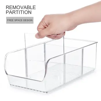 Акриловый прозрачный Многофункциональный разделительный ящик для хранения косметики, приправ для напитков, органайзеры с дистанционным управлением для кухни, ванной комнаты, дома