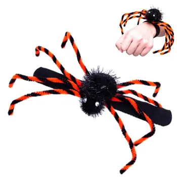 Аксессуары для волос в виде паука, костюмная повязка на голову с декором в виде паука, украшения для одежды, браслет/Брошь /повязка в виде паука для