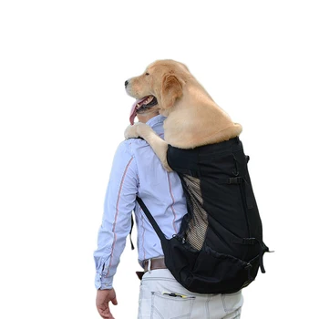 Большая Дышащая сумка для переноски домашних собак, Регулируемый рюкзак, Дорожные сумки для переноски больших собак, золотистый ретривер Бульдог