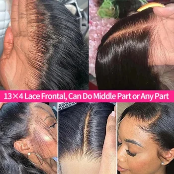 Бразильский прямой настоящий HD невидимый 13x4 из 100% натуральных человеческих необработанных волос HD кружевной фронтальный 10-22 дюйма для женщин
