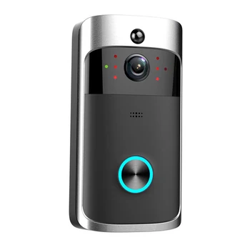 Видеодомофон V5 Wifi Беспроводной Дверной звонок 1080P Голосовой домофон Смарт-камера Обнаружения движения Водонепроницаемый домофон домашней безопасности