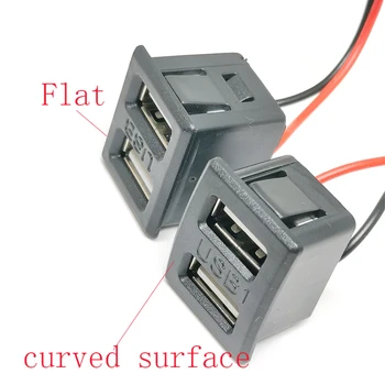 Двухслойная розетка USB female base type-c, розетка для зарядки USB-лампы, розетка питания с кабельным разъемом оптом