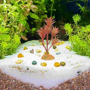 Декор Искусственные аквариумные растения, украшения для больших аквариумов с рыбками, Поставка мелкой пластиковой искусственной пресной воды