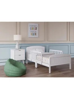 Деревянная кроватка для малышей BK Furniture Harrisburg XL, грязно-белая