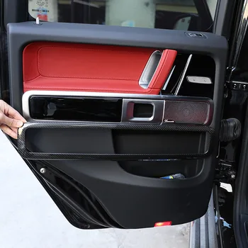 Для Mercedes-Benz G-Class W463 G500 G63 19-20 Дверная Ручка Рамка Декоративная Наклейка Из 100% Углеродного Волокна Автомобильные Аксессуары