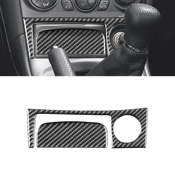 Для Toyota Celica 2000-2005, центральное управление из мягкого углеродного волокна, панель прикуривателя, Накладка, Наклейка, Аксессуары