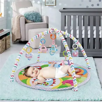 Игрушечное игровое одеяло 50см * 50см * 10см Привлекает внимание ребенка, тренирует малыша. Подходит для детской игрушки 0-3 лет, цветная ткань