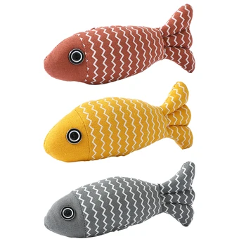 Искусственная Плюшевая Рыбка Игрушка Интерактивная Обучающая имитация Рыбы Плюшевые животные Игрушки Забавная подушка для сна Реалистичные товары для домашних животных