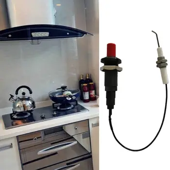 Комплект зажигания генератора Spaker с длинным проводом 11,8 ”, Кнопочная плита-гриль, Кухонные зажигалки, принадлежности для барбекю, Бытовая техника