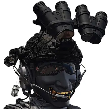 Комплекты тактических шлемов, уличное снаряжение с военной гарнитурой, биноклем и защитными очками, тяжелый мужской полный набор защитных средств для пейнтбола