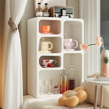 Мобильный Современный Прикроватный столик Шкаф для хранения чая Прикроватные Тумбочки для спальни Белые Полки Мебель YY50BT