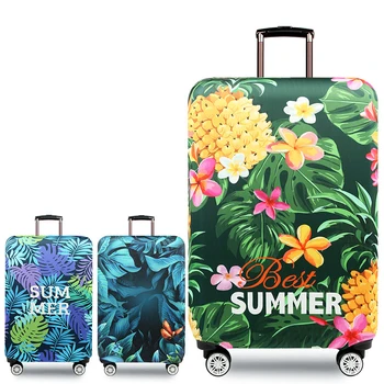 Модный чехол для чемодана, Высокоэластичный чехол для багажа с цветочным принтом, пылезащитный чехол для чемодана 18-32 дюйма, необходимые аксессуары для чемодана