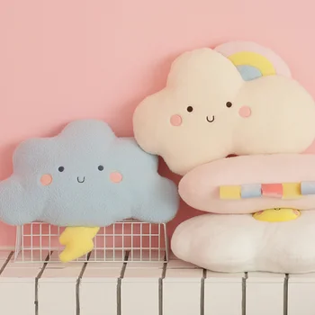 Мягкая плюшевая подушка в форме облака Мягкая игрушка Kawaii Cloud Милая плюшевая кукла в виде облака различной формы