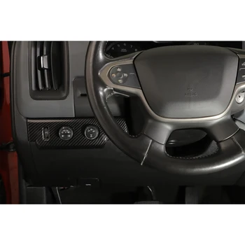 Накладка на панель кнопки включения автомобильных фар для Chevrolet Colorado GMC Canyon 2014-2022 Аксессуары, АБС-карбоновое волокно