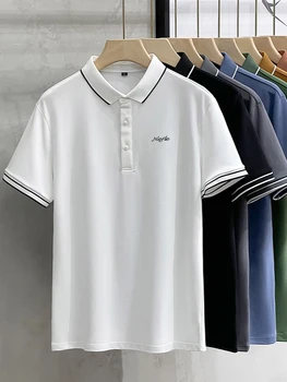 Новая одежда для гольфа, футболка с коротким рукавом, летняя повседневная спортивная рубашка-поло, прочный топ с защитой от скатывания