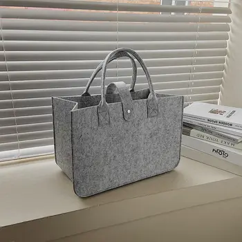 Новая сумка для покупок, женская сумка 2023, Большая вместительная Модная Фетровая Дизайнерская сумка-тоут, Тканая сумка, Интернет-магазин, Китай