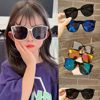 Новые Детские Маленькие Квадратные Солнцезащитные Очки Cute Baby Fashion Sun Glasses Summer Girl Kids Outdoor Travel Eyewear UV400 Gafas De Sol