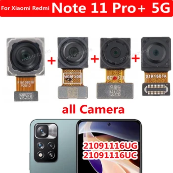 Оригинальная Задняя Камера Для Xiaomi Redmi Note 11 Pro + Фронтальная Камера для Селфи 5G, Большая Задняя Основная Макросъемка, Гибкий Кабель Сверхширокого Обзора