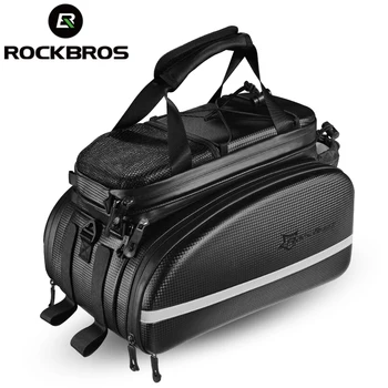 Официальная сумка ROCKBROS, большая Велосипедная корзина на заднем сиденье, Багажная сумка, Наплечная стойка, сумка для переноски, двухсторонние аксессуары для велосипедов