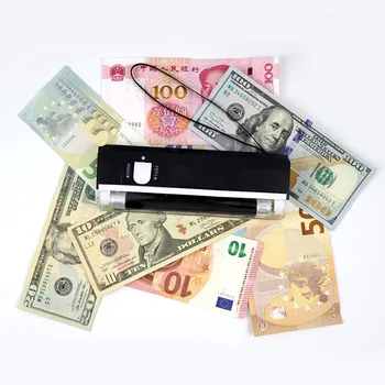 Портативная лампа для обнаружения банкнот с фонариком, ручка для обнаружения банкнот с фиолетовым светом, поддельная банкнота