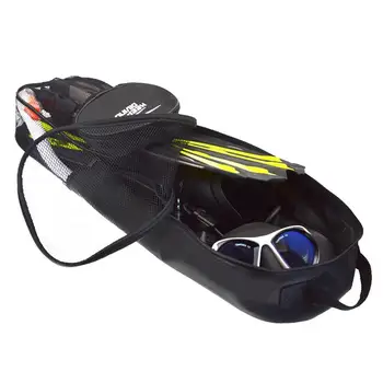 Портативная сумка для дайвинга с карманом, регулируемая водонепроницаемая двусторонняя сумка для хранения на молнии, рюкзак