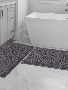 Противоскользящий коврик для ванной комнаты, мягкий и удобный плюшевый ковер для ванной, легко сохнет, подходит для ванн, водопоглощающий rai