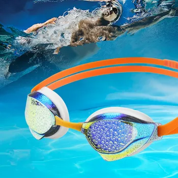 Профессиональные водонепроницаемые очки для плавания, очки для плавания с защитой от запотевания, спортивные очки для плавания в бассейне, очки для дайвинга и серфинга для взрослых
