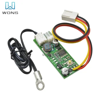 Регулятор температуры постоянного тока 12 В, Регулятор скорости с шумоподавлением ВКЛ/ВЫКЛ для модуля платы сигнализации вентилятора ПК с датчиком NTC