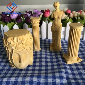 Римская колонна Статуи Свободы, силиконовая форма для ароматерапевтических свечей, мыла или гипса своими руками