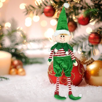 Рождественский орнамент в виде стоящего эльфа, универсальная плюшевая кукла-эльф в хай-хэте, тематика фестиваля, Праздничный декор, подарки для детей