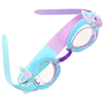 Русалка очки анти-туман плавание прекрасные дети малыши силикона очаровательны комфортно дайвинг