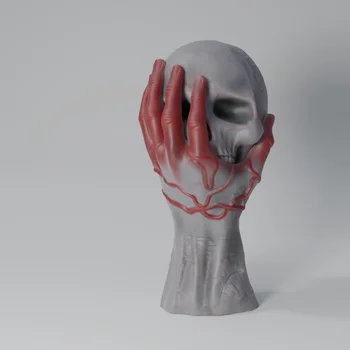 Ручная силиконовая форма с черепом Ghost 3D свеча для ароматерапии, гипсовая форма для украшения Хэллоуина