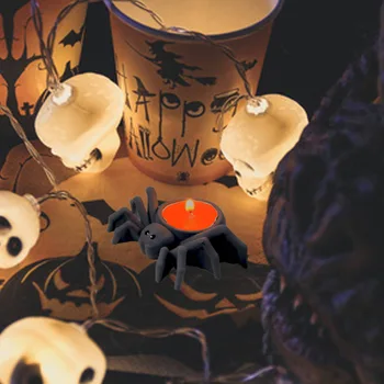 Свеча подсвечник силиконовая форма 3D паук Хэллоуин подсвечник Форма готический паук Декор подсвечник Форма для свечей Банка для свечей