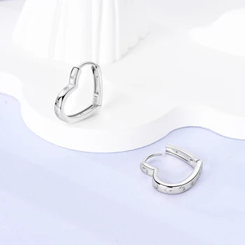 Серебряные серьги-кольца 925 пробы для женщин, подвески, оригинальные серьги со светящимся цирконием, модные украшения