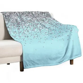 Синее одеяло с геометрическим принтом для украшения дома, зимнее одеяло для кровати, одеяло для гостиной, одеяло для путешествий в машине