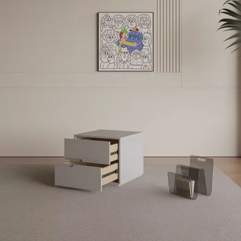 Создан роскошный прикроватный столик с выдвижным ящиком, косметический туалетный столик, прикроватный столик белого цвета для хранения Дешевой деревянной мебели Stolik Nocny GG