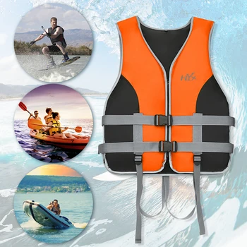 Спасательный костюм для плавания, регулируемый спасательный жилет для водных видов спорта, Мягкая безопасная многоцелевая светоотражающая полоса для плавания, морской рыбалки