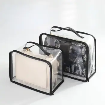 Сумка-пылесборник, роскошный органайзер для деловых поездок, косметичка, сумка для хранения одежды, обуви, прозрачная влагостойкая сумка на молнии