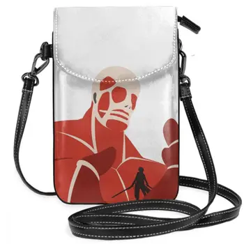 Сумка через плечо Shingeki No Kyojin, титановая колоссальная кожаная сумка, модные женские сумки для подростков, высококачественная мини-сумочка через плечо.